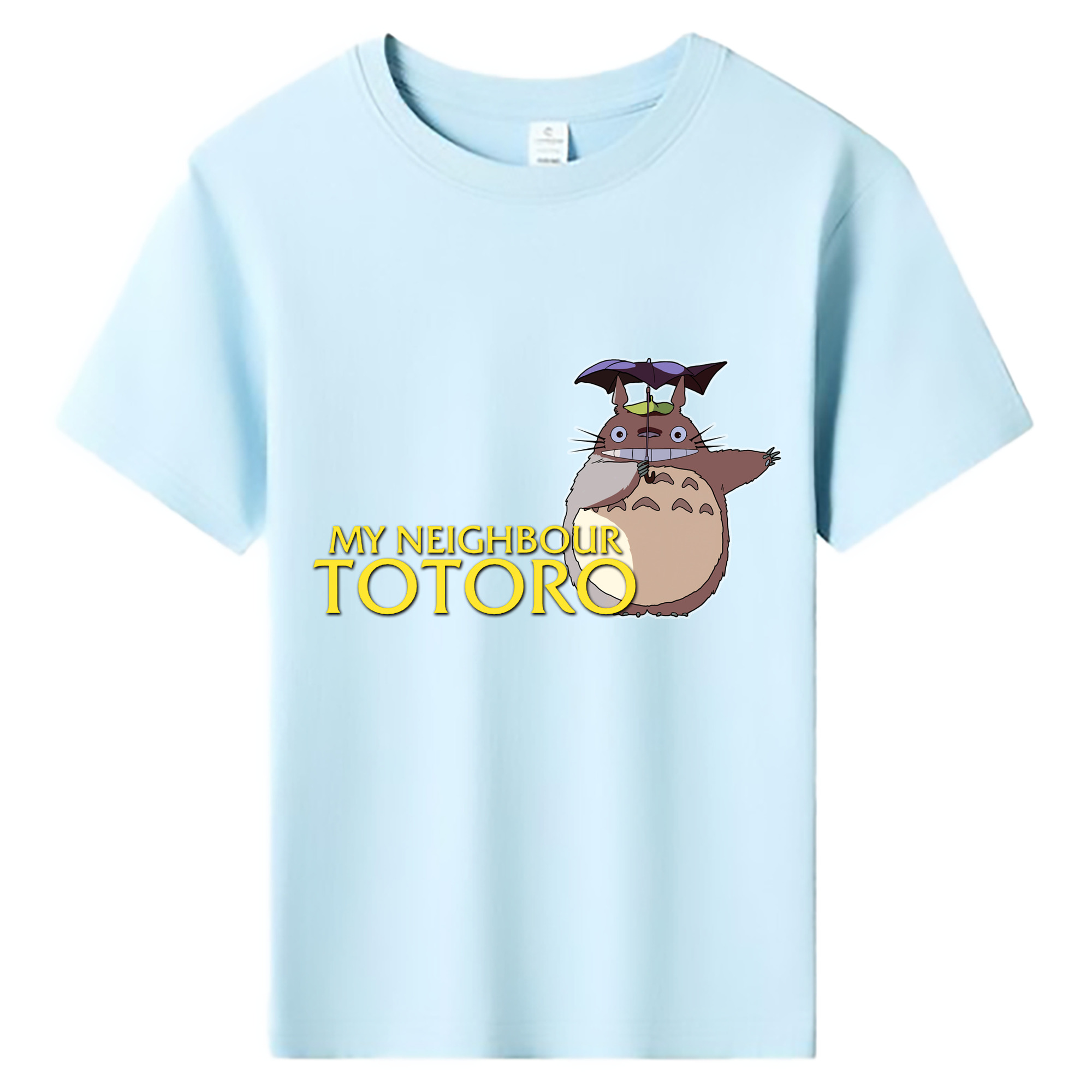 （画像用） となりのトトロ 草壁メイ 草壁サツキ My Neighbor Totoro Satsuki Kusakabe Mei Kusakabe 綿100％キッズTシャツ（フロントプリント）